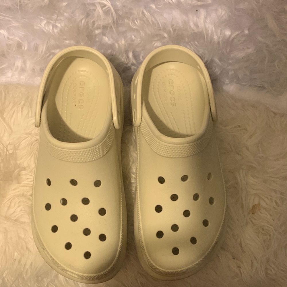 CROCS Kids Light Yellow Clogs